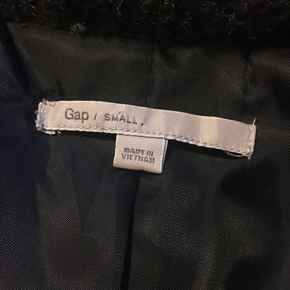 Gap Gray Crop Wool Coat, Size S - Picture 4 of 4